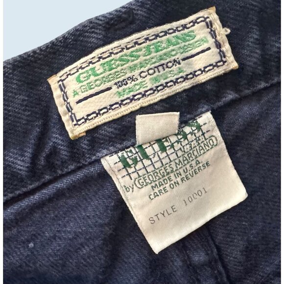 Vintage GUESS JEANS High Waisted Straight Leg Jean 1990s Size 27 - Picture 6 of 7